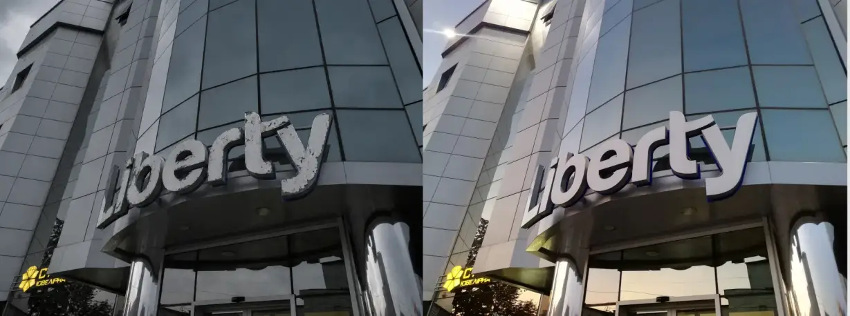 Сучасна фасадна вивіска